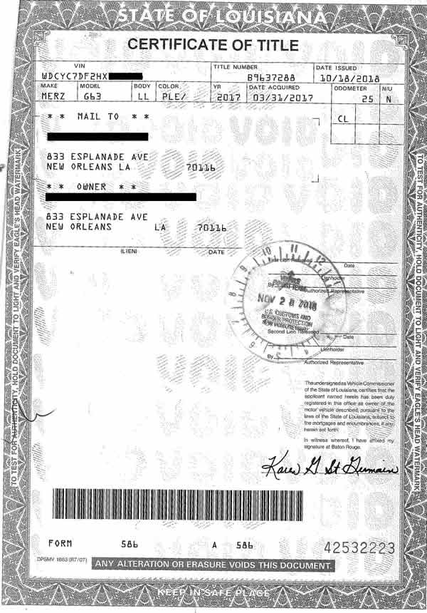 nazionalizzazione auto e moto USA stati uniti